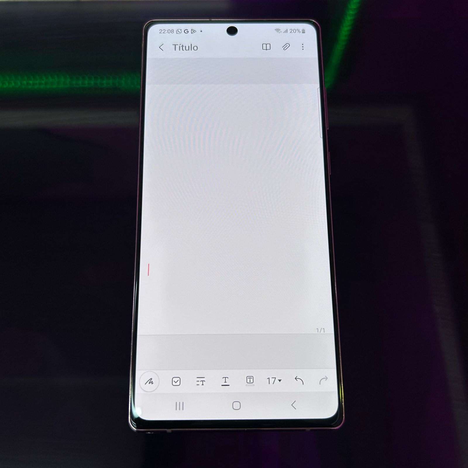 Samsung Galaxy Note 20 256 GB – Usado Premium